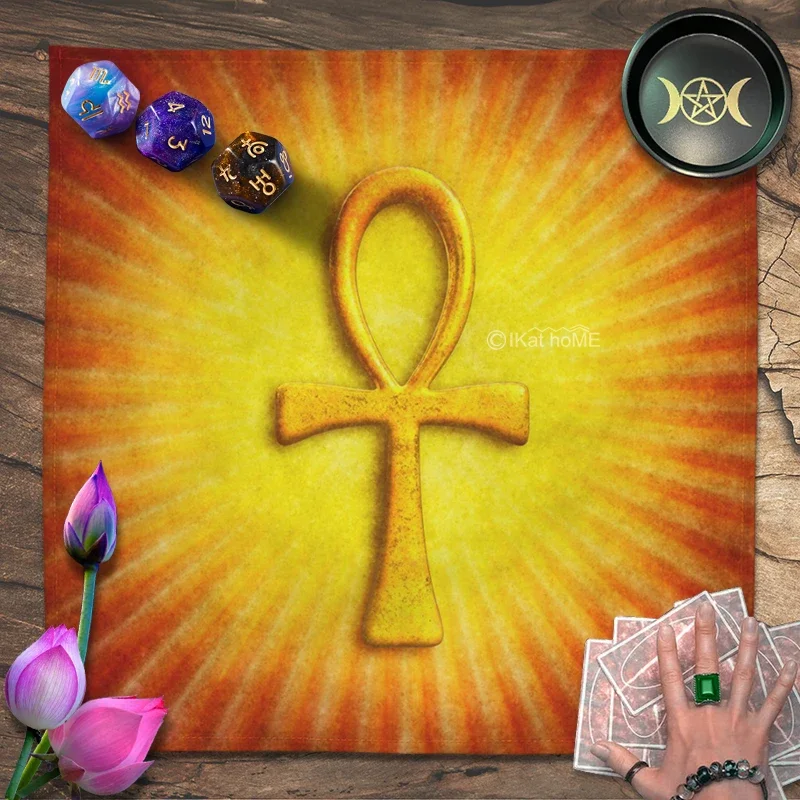 3 Size Jesus Cross Symbol Tarot Tablecloth Altar Cloth Wall Decor Tapestry Hanging Astrology Reading Oracle Card Pad Drop Ship