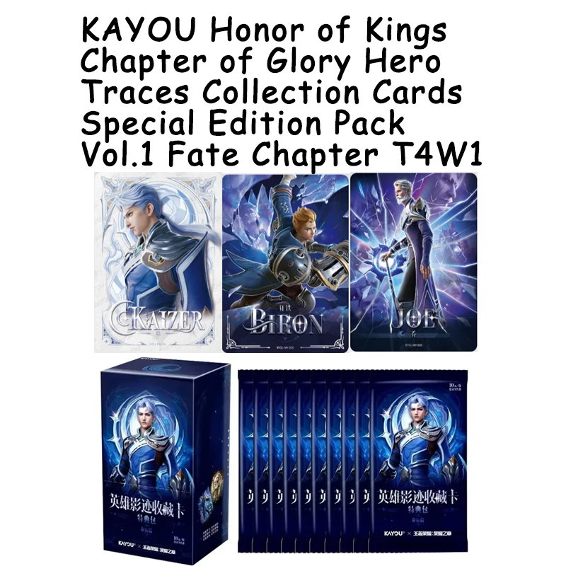 KAYOU Honor Of Kings Hero Trace Cards Special Pack Vol1 Kai Game Collector Paper Card Tabletop Anime Merch Gift Box