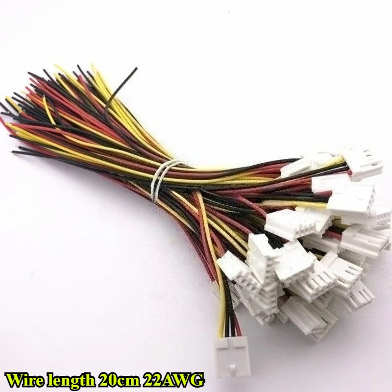Small 4Pin Female terminal wire pitch 2.54mm single head wire length 20cm 22AWG electronic line floppy drive power supply cord