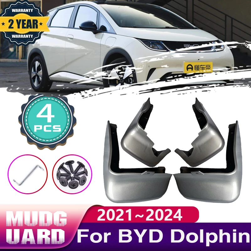 

Car Rear Fender for BYD Dolphin 2021 2022 2023 2024 Mud Flaps Splash Guards Wheel Mudguard Baking Paint Mudflap Auto Accessories