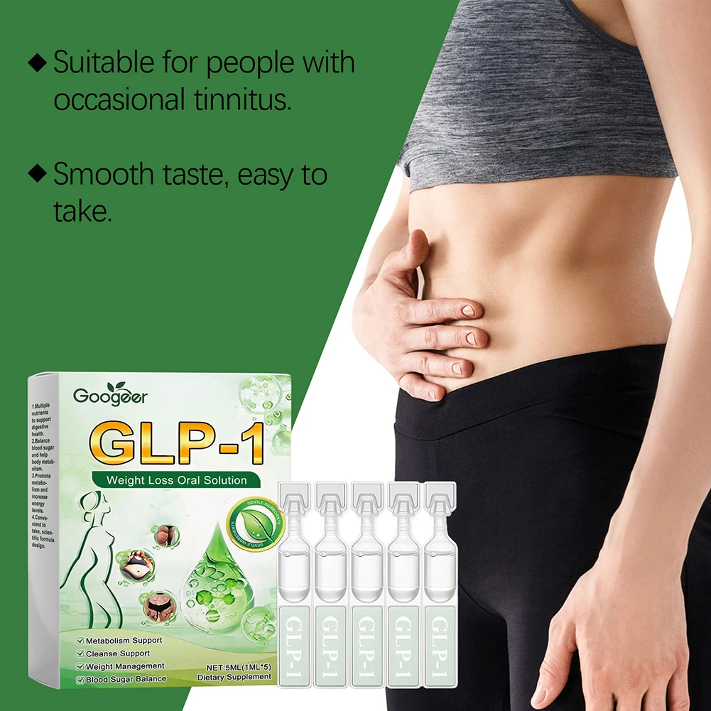 

GLP-1 Потеря веса падения активации перорального решения Advanced Meglutide Diet Drops Natural GLP-1 Добавки для женщин и мужчин