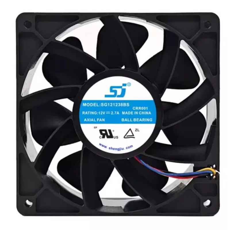New Cooler Fan for SJ 12038 SG121238BS 12V 2.7A 12CM Large Air Volume Violent Cooling Fan 120 * 120 * 38MM