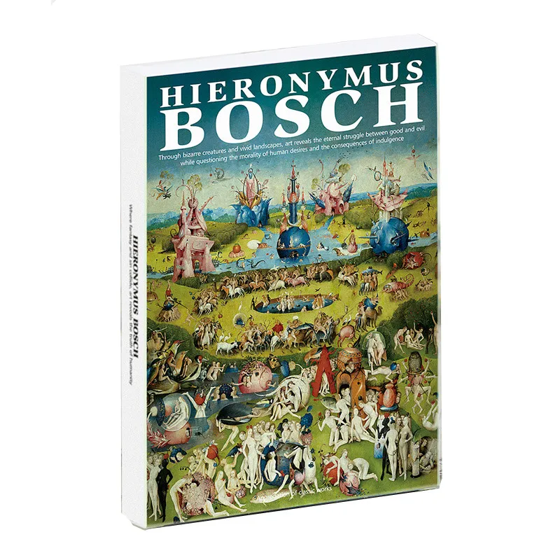 30Pcs Hieronymus Bosch Art Painting Postcards Retro Wish Cards Collection DIY Home Wall Decor Journal Stationery Art Gift