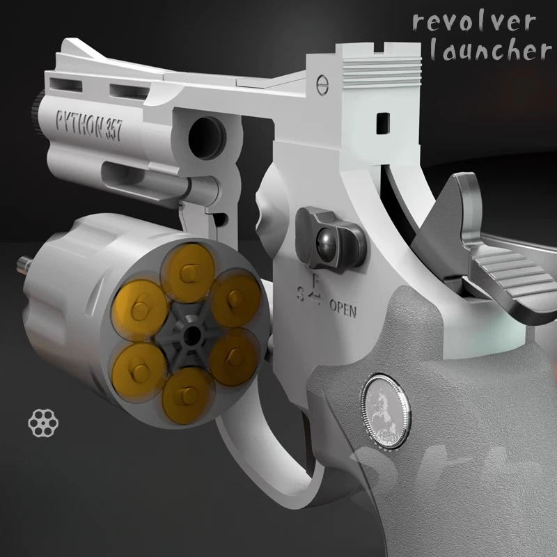 Soft Bullet Compatible with ZP5 Revolver Gun Burst 357 Simulation Ejection Toy Pistol Part Adult Boy Child Toy Gun Accessory