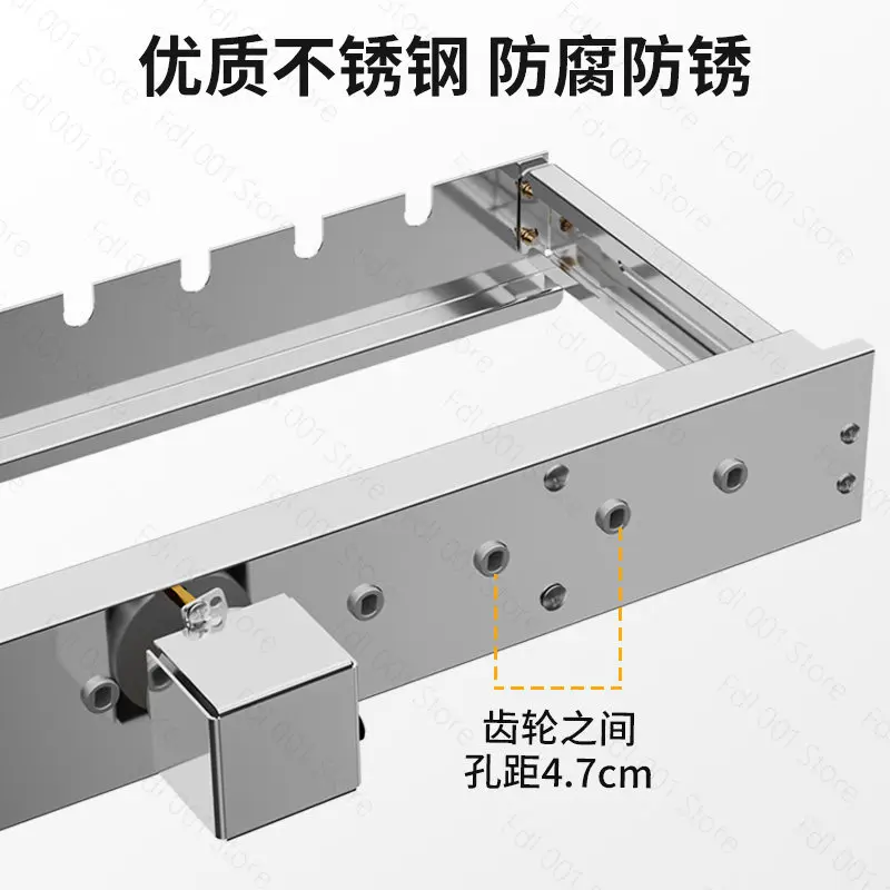 Automatic Rotary Grill With Adjustable Skewer Barbecue Tools Electric Kebab Maker Machine For Outdoor Cooking view 2