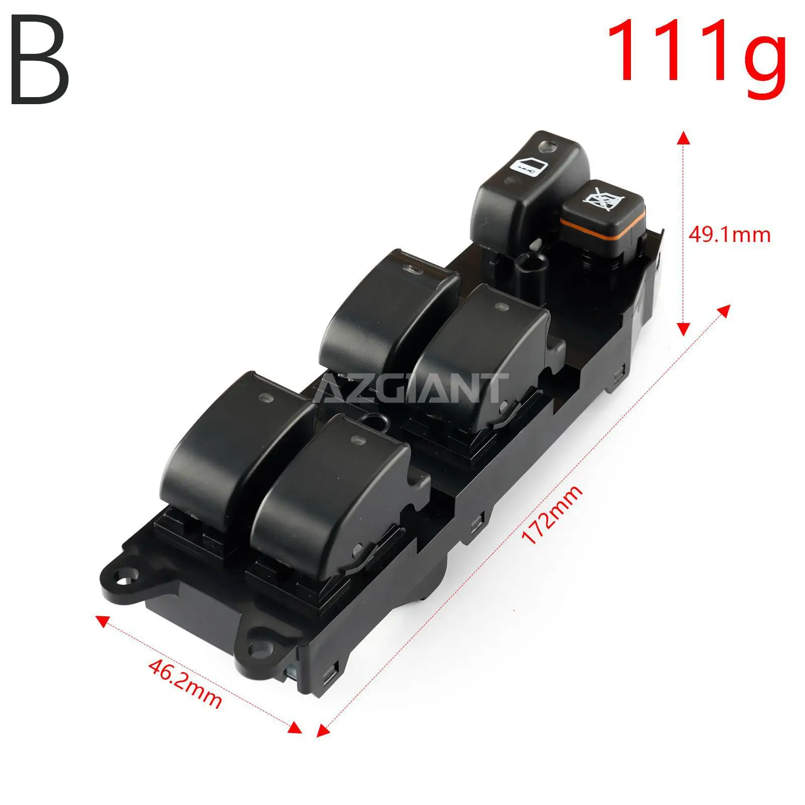 Car Accessories for Toyota Corolla Avensis Window Regulator Switch Control 6 Buttons