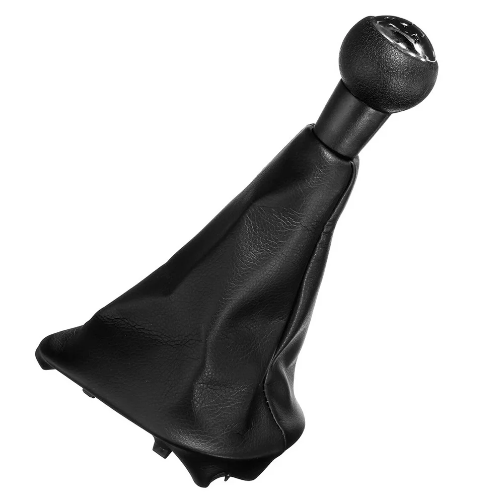 Black Car Gear Shift Knob Car Gear Shift Accessories Shift Knob Kit PU Leather Knob Perfect Match Plastic And Leather