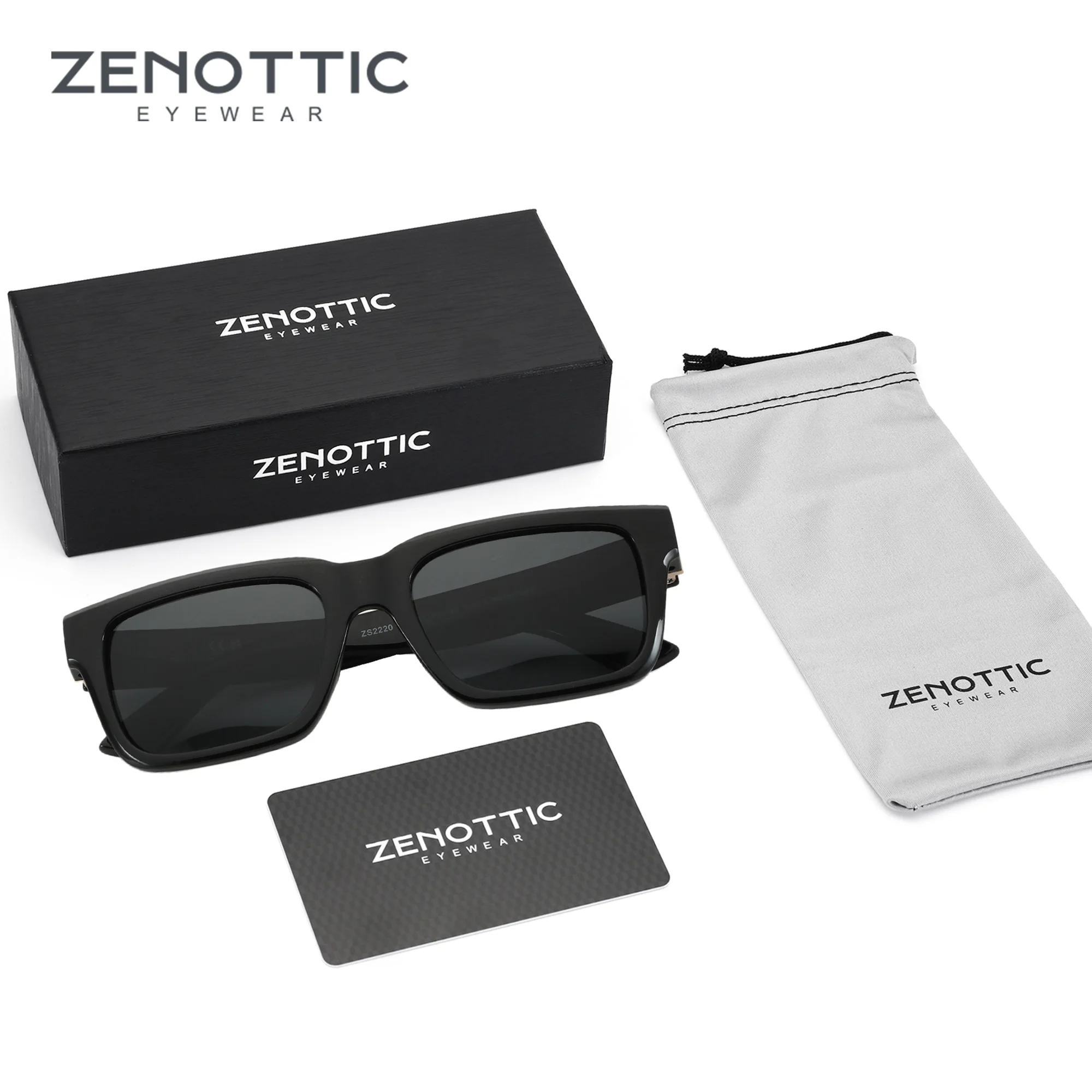 

ZENOTTIC Rectangle Sunglasses for Men Women Polarized UV400 Protection Classic Trendy Driving Sun Glasses