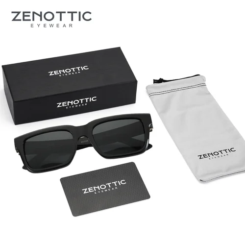 ZENOTTIC Gafas de sol rectangulares de moda para hombres y mujeres, gafas de sol polarizadas con protección UV400, gafas de sol de conducción clásicas de moda