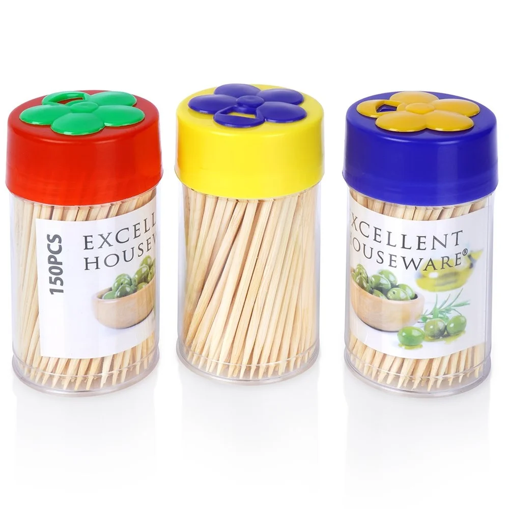 Bamboe tandenstokers 3X150 stuks