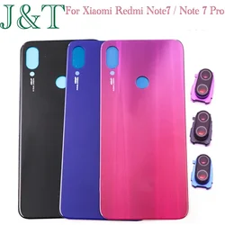 For Xiaomi Redmi Note 7 Battery Cover Back Door Glass Panel For Redmi Note 7 Pro Back Cover Rear Housing Case Replace