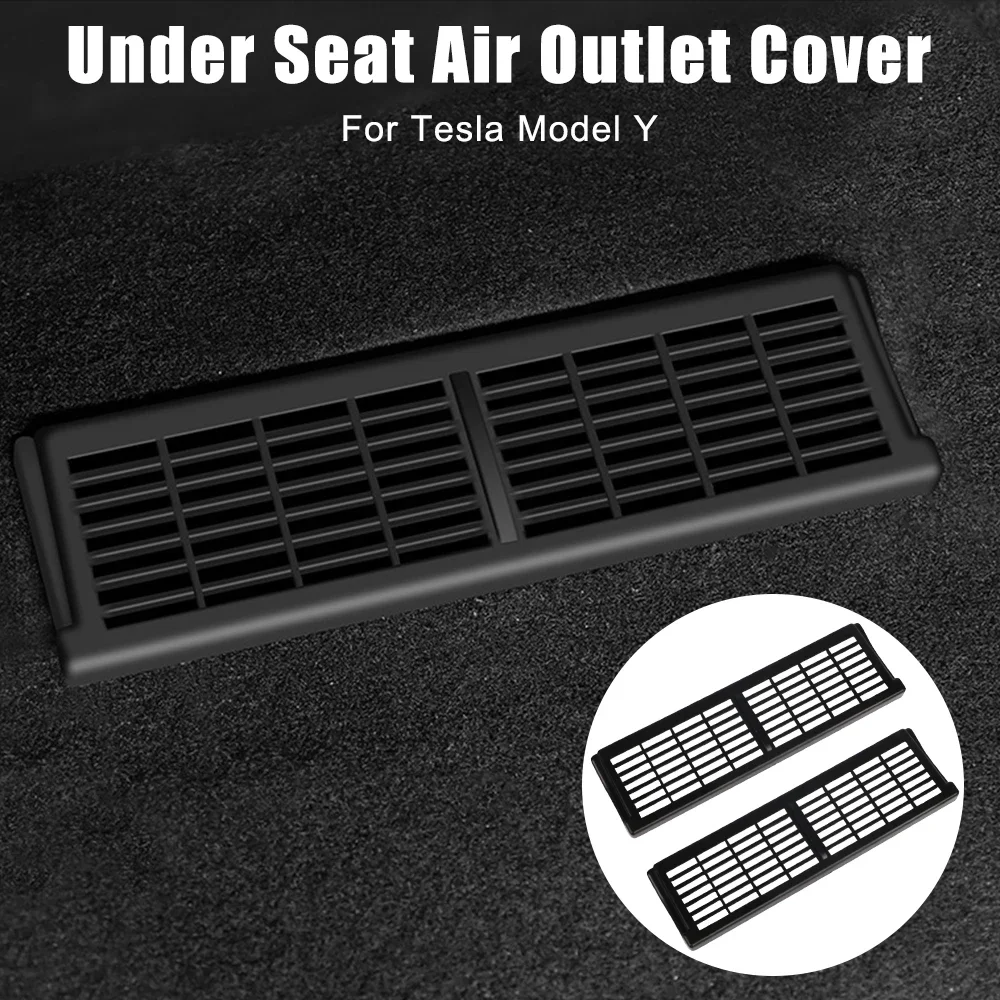 

2-piece Under-seat Air Outlet Protection and Anti-blocking Grille Suitable for Tesla Model Y Interior Modification Accessories