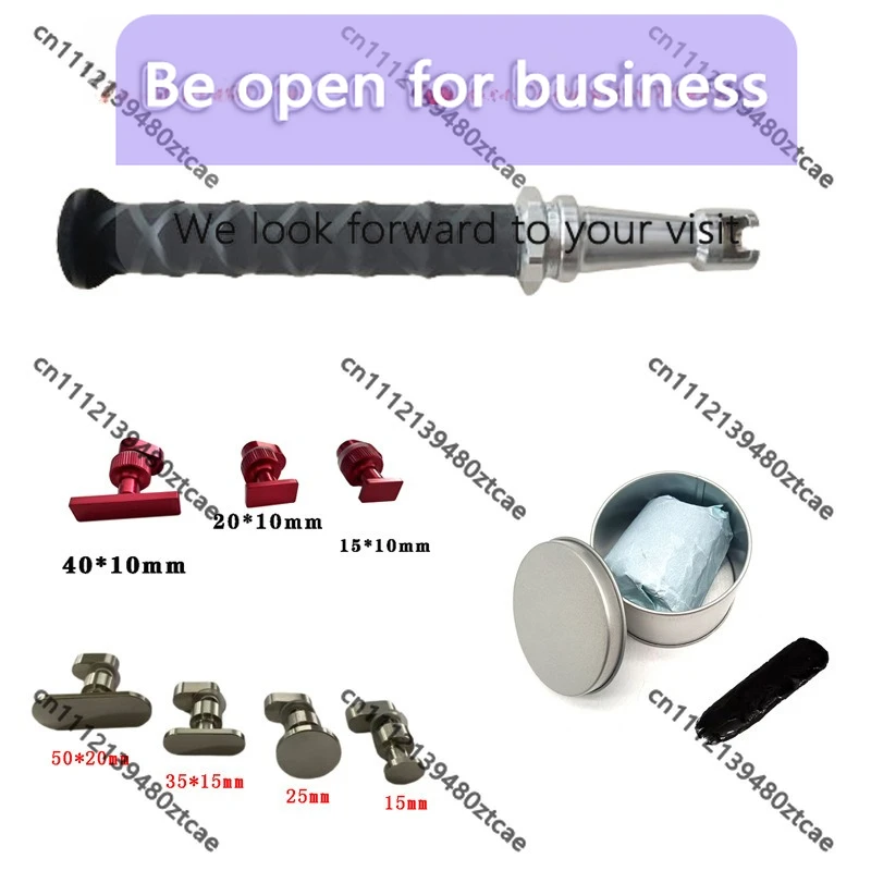 

Paintless Dent Repair Tool Slide Hammer & Cold Glue Kit Car Hail Damage Leveling Pulling Accessories