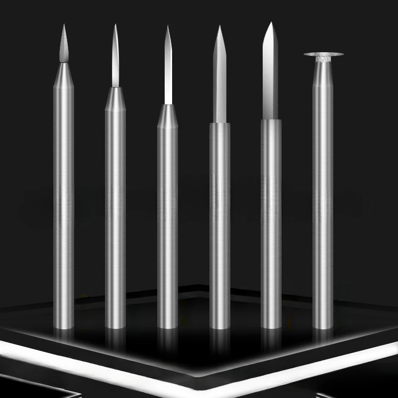 2.35/3.0mm Carbide Burr Set Diamond Grinding Engraving Cutter Drilling Metal Carving Milling Cutters Rotary Tool For Drill Bit