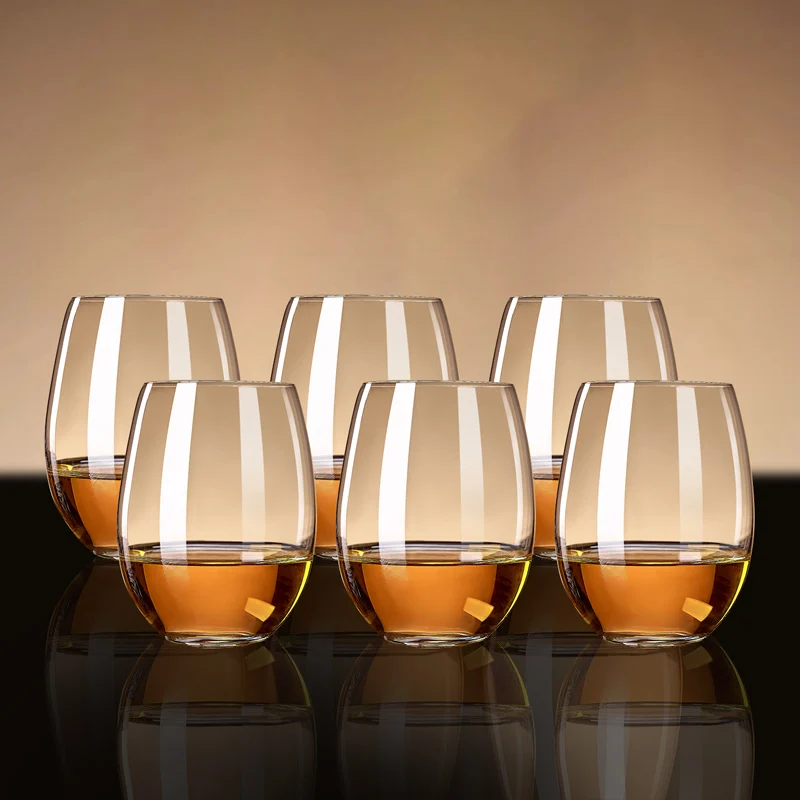 Green  Creative Whiskey Glass Crystal Glass Commercial Luxury Foreign Liquor Beer Cup for Bar Dining Utensils