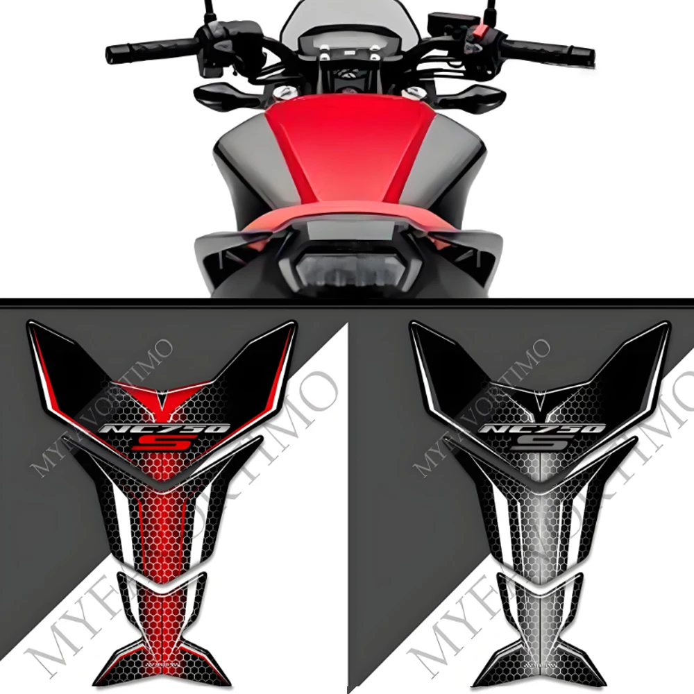 

For Honda NC750S NC 750 S NC750 S Motorcycle Tank pad Fish bone stickers 3D Gel Paint Protection Decals