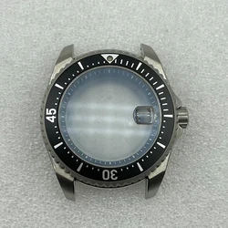 Watch Modify Parts Titanium Material 43.5mm Shogun Case Sapphire Glass Aluminum Insert Suitable For NH35/36/4R/6R Movement 20Bar