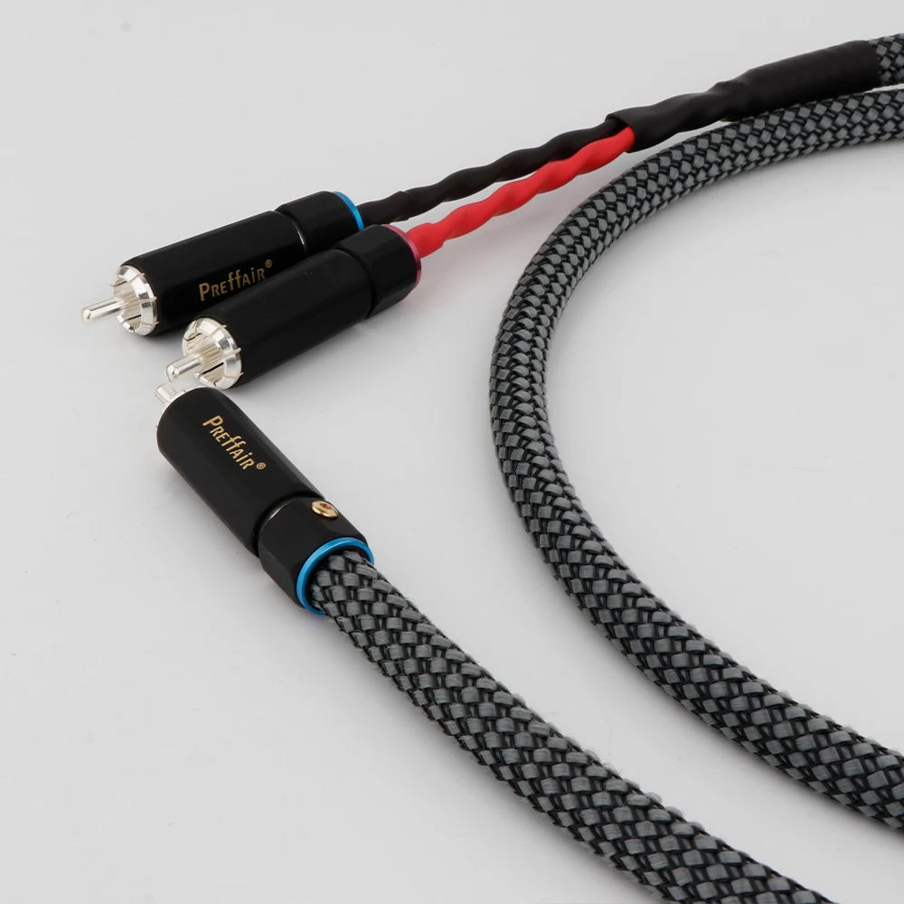 RCA male to dual RCA male Y Splitter Aux Cable For TV PC Amplifiers DVD Speaker Wire