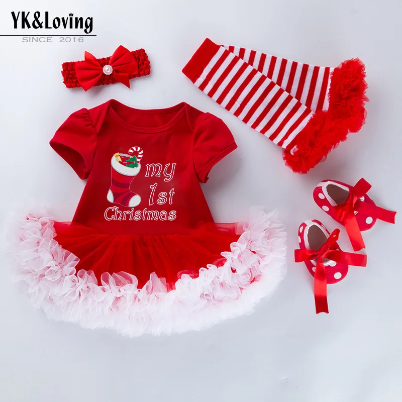 children's-clothing-christmas-baby-ha-dress-4-piece-cartoon-christmas-tree-elderly-holiday-set