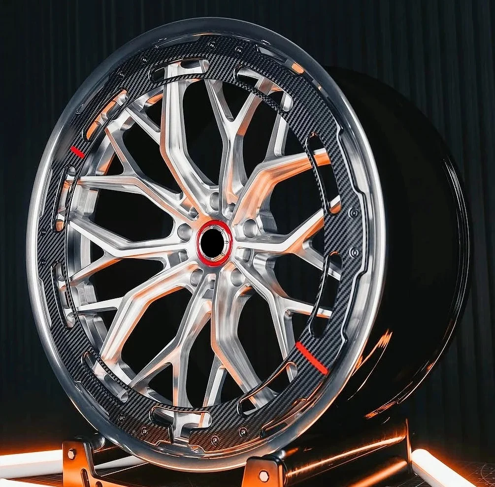 LSGZL carbon fiber forged wheel rims car passenger wheel 18 19 20 21 22 23 inches 5x112 5x120 5x130 5x114.3  concave wheel