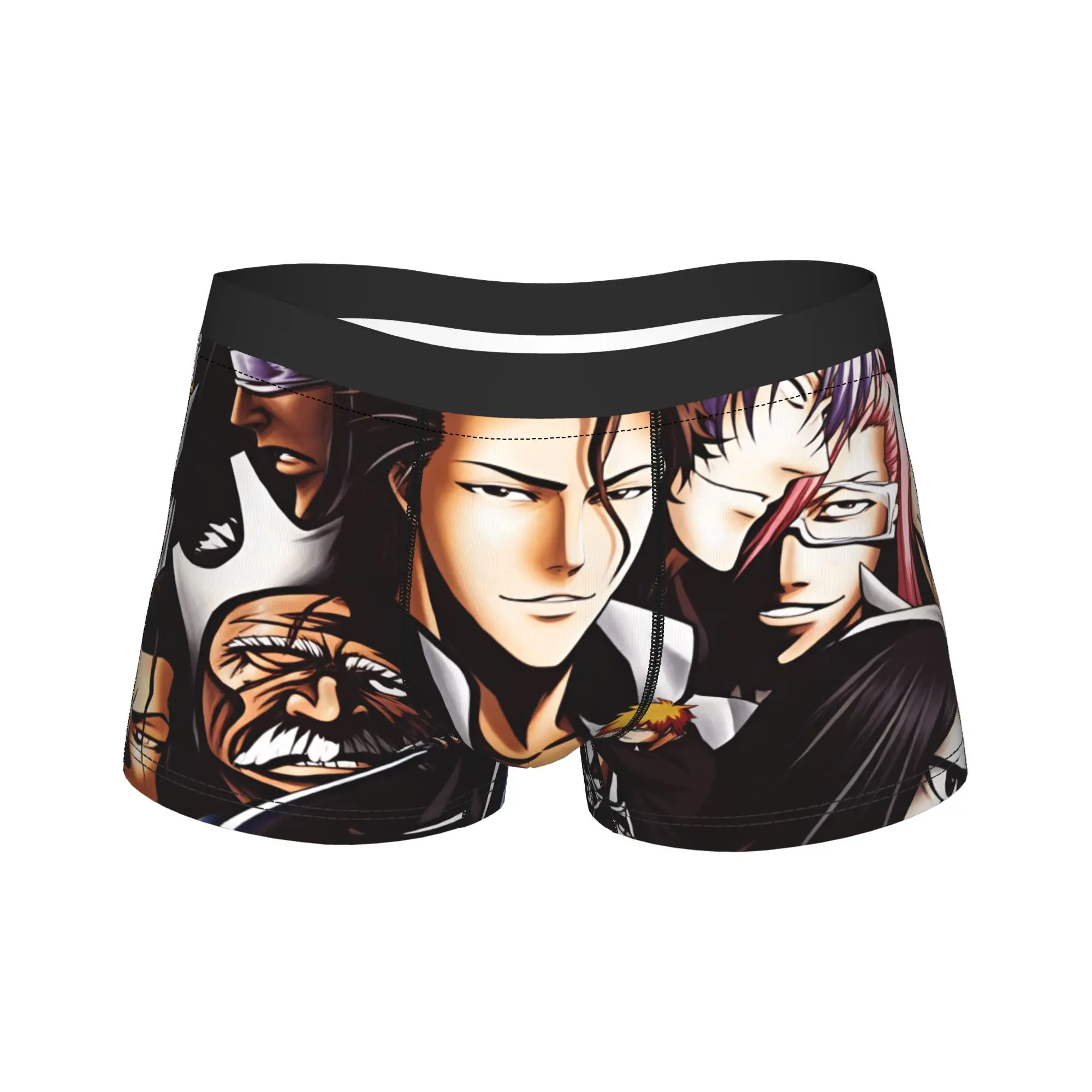 Bleached Anime Aizen And Espada Characters Underwear  Male Panties Pattern Soft Trend Boxer Shorts High Quality Boxer Brief 2XL