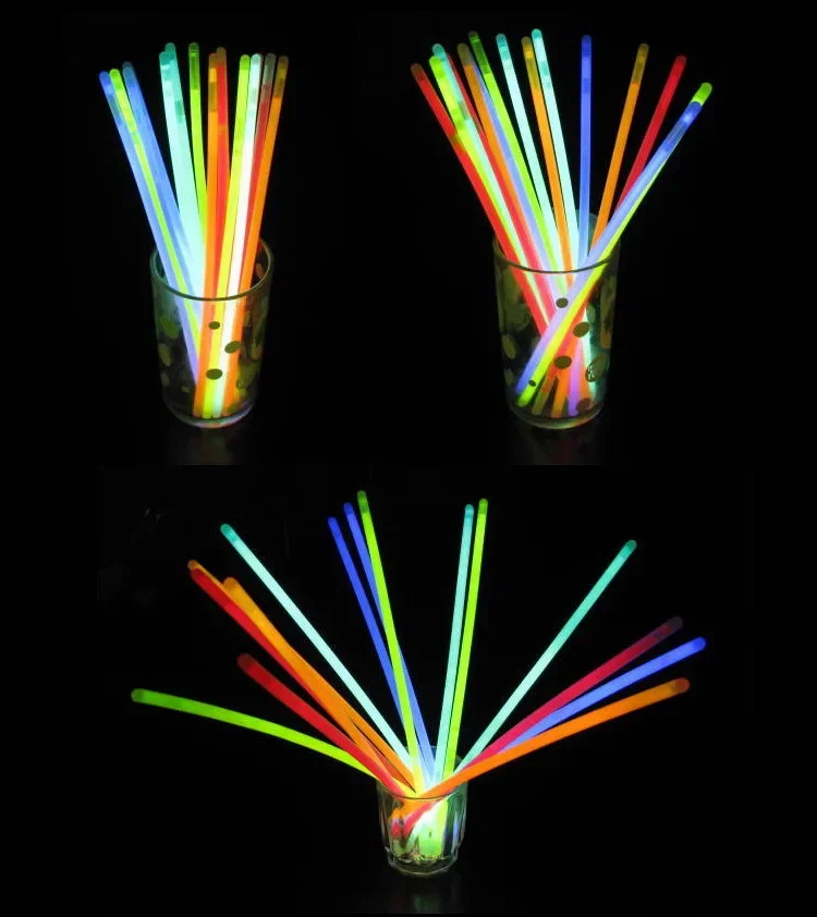 10pcs/set Funny Glow Fluorescence Light Sticks Bracelets Necklaces Neon for Children Luminous LED Toys Novelty Night Light