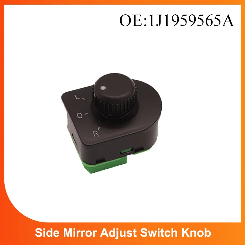 1J1959565A Perilla de Ajuste del Interruptor de Control del Espejo Retrovisor Lateral para Volkswagen VW Golf 4 Jetta Bora Mk4 Beetle 1998-2006 1J1 959 565A