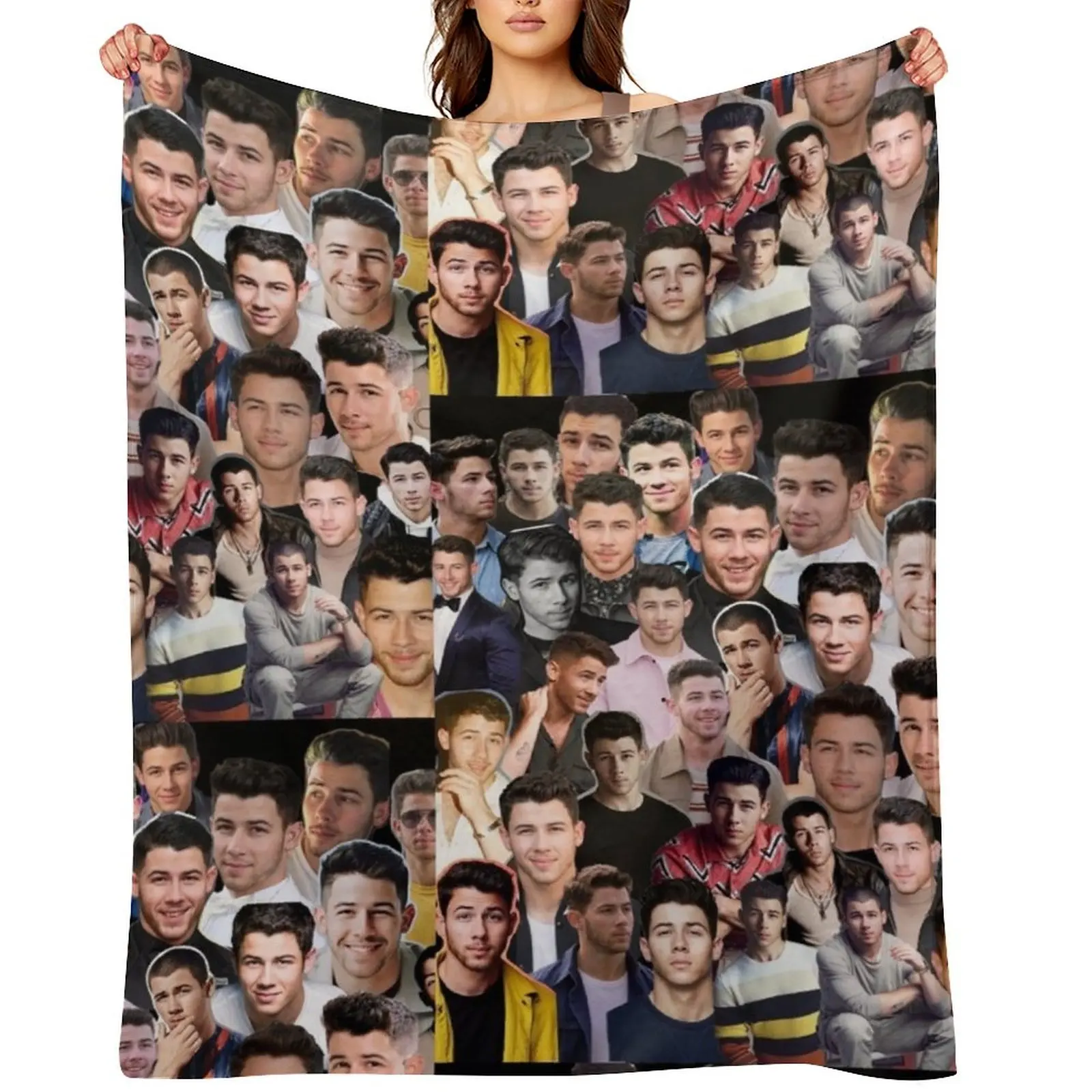 Nick Jonas collage Throw Blanket Winter beds manga Sofa Quilt warm winter Blankets