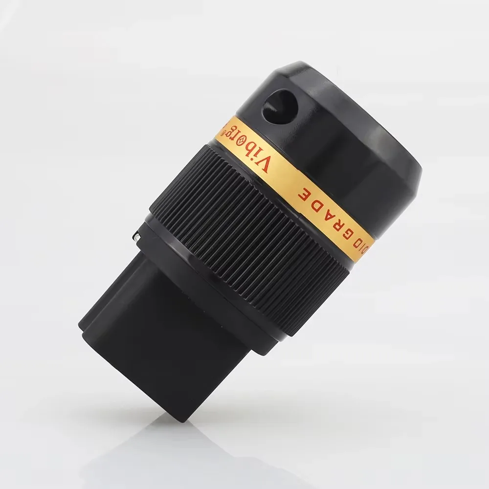 Viborg Audio VF520R Pure Copper 3U Rhodium Plated AC 20A IEC Female Power Plug Connector Single Piece
