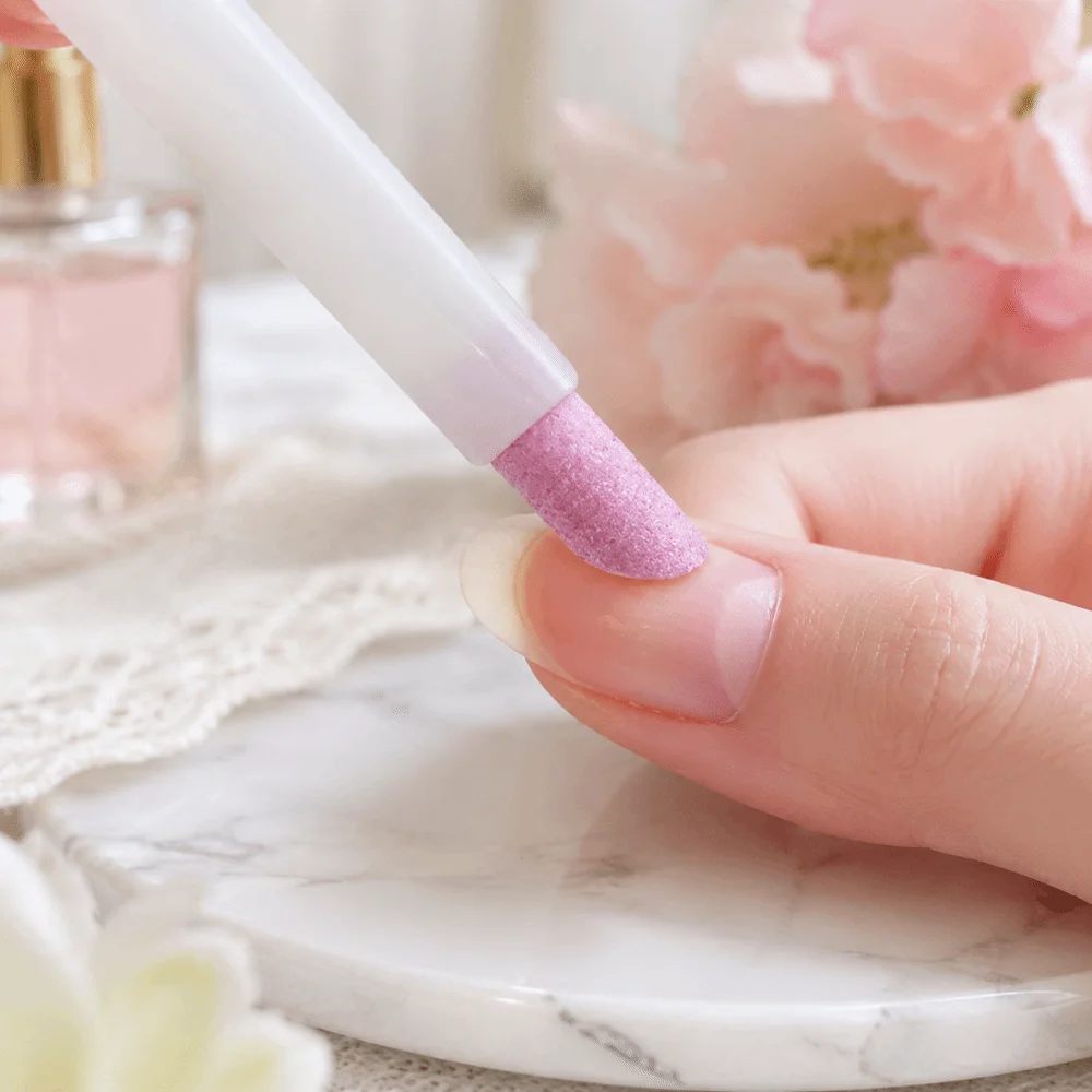 Professional Lightweight Nail File Rods Portable Quartz Stone Scrub Cuticle Pusher Handy Use Dead Skin Remover Manicure