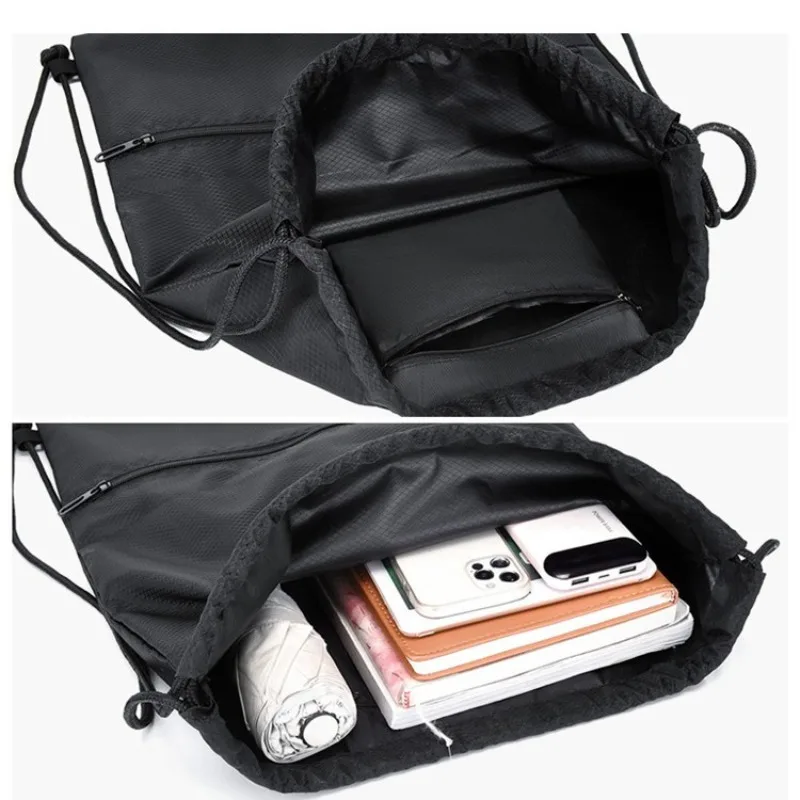 حقيبة ظهر جافة برباط للجنسين كاجوال ذات سعة كبيرة، حقيبة كرة سلة رياضية، حقيبة تخزين للسفر #3