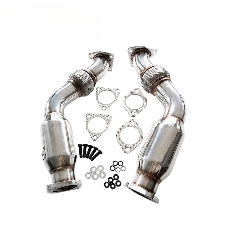 High Performance quality Exhaust Downpipe For NISSAN 07  350z 370z G37 FX35 FX37 Q50 Q60 VQ35HR VQ37HR Automobile Accessories