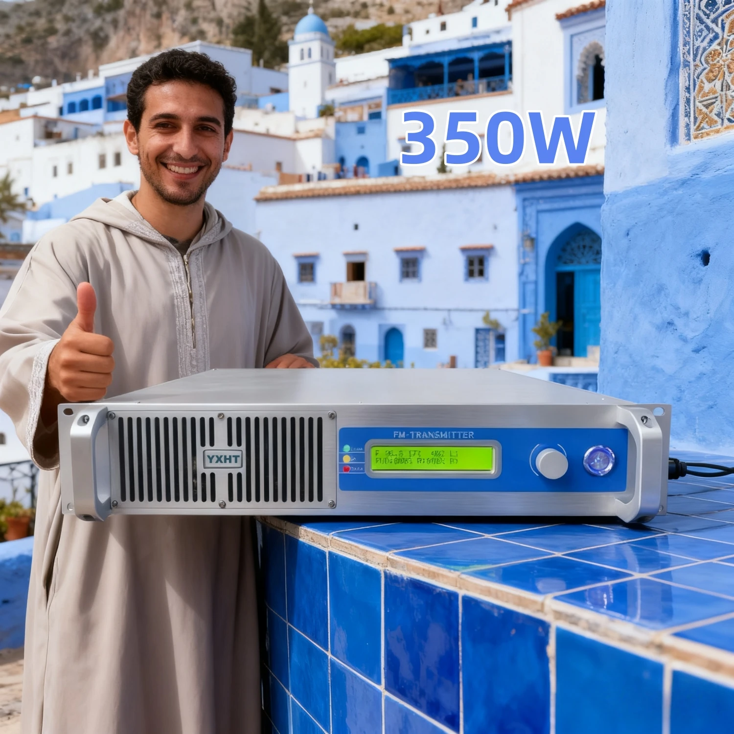 

YXHT-1-350W FM Transmitter with Knob Operation, Power "W" Display, Durable & Reliable, CE Certified