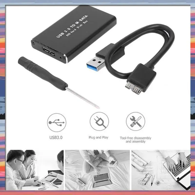 AC18 (гарантия) Внешний жесткий диск MSATA-USB 3.0 SSD для твердотельного накопителя MSATA 30X50 мм 30X30 мм