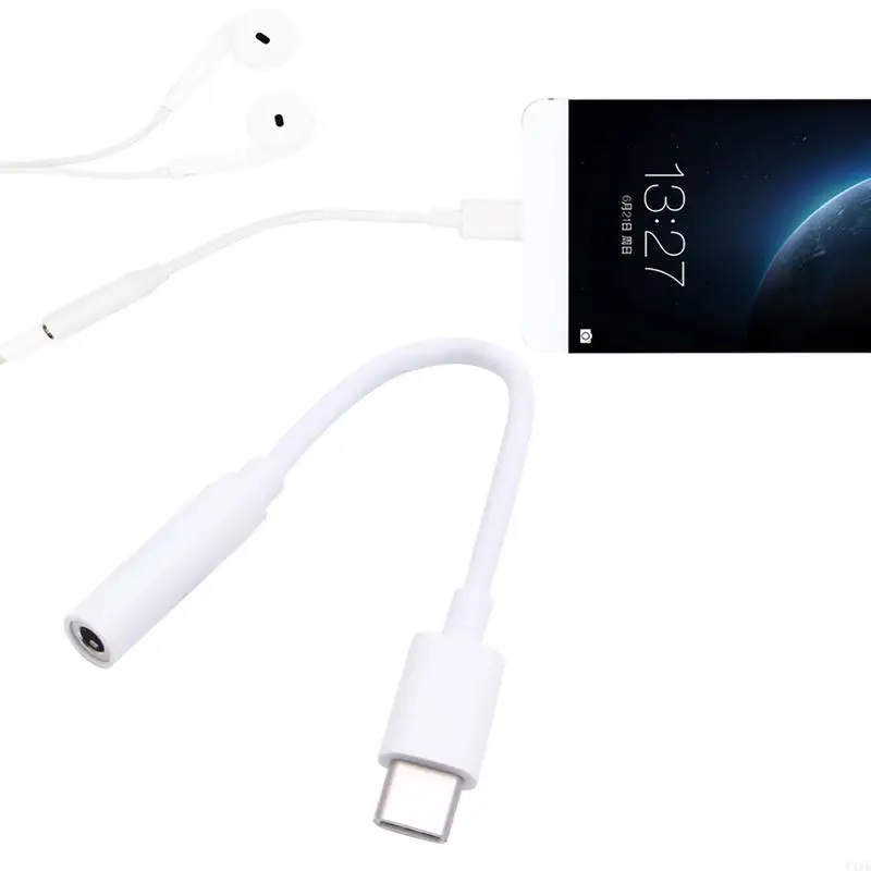 USB 3.1 Type C Male To 3.5mm Plug Adapter Reversible Plug Orientation Design