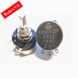 1pcs RV24YN20F Carbon Film Single-turn Adjustable Resistor B1-2-5 02/03/04/05 Half-axis Game Machine Potentiometer