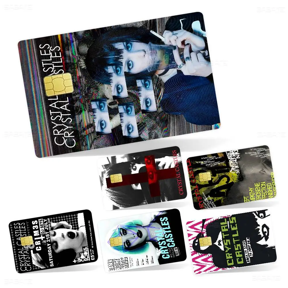 Band C-Crystal C-Castles Anmie Sticker Film Skin Cover for Credit Card Debit Bank Card Front