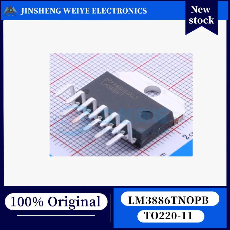 (2/10 piezas) LM3886T/NOPB LM3886T TO-220-11 Chip amplificador de audio mono de alta potencia clase AB, 100% nuevo, original, en stock