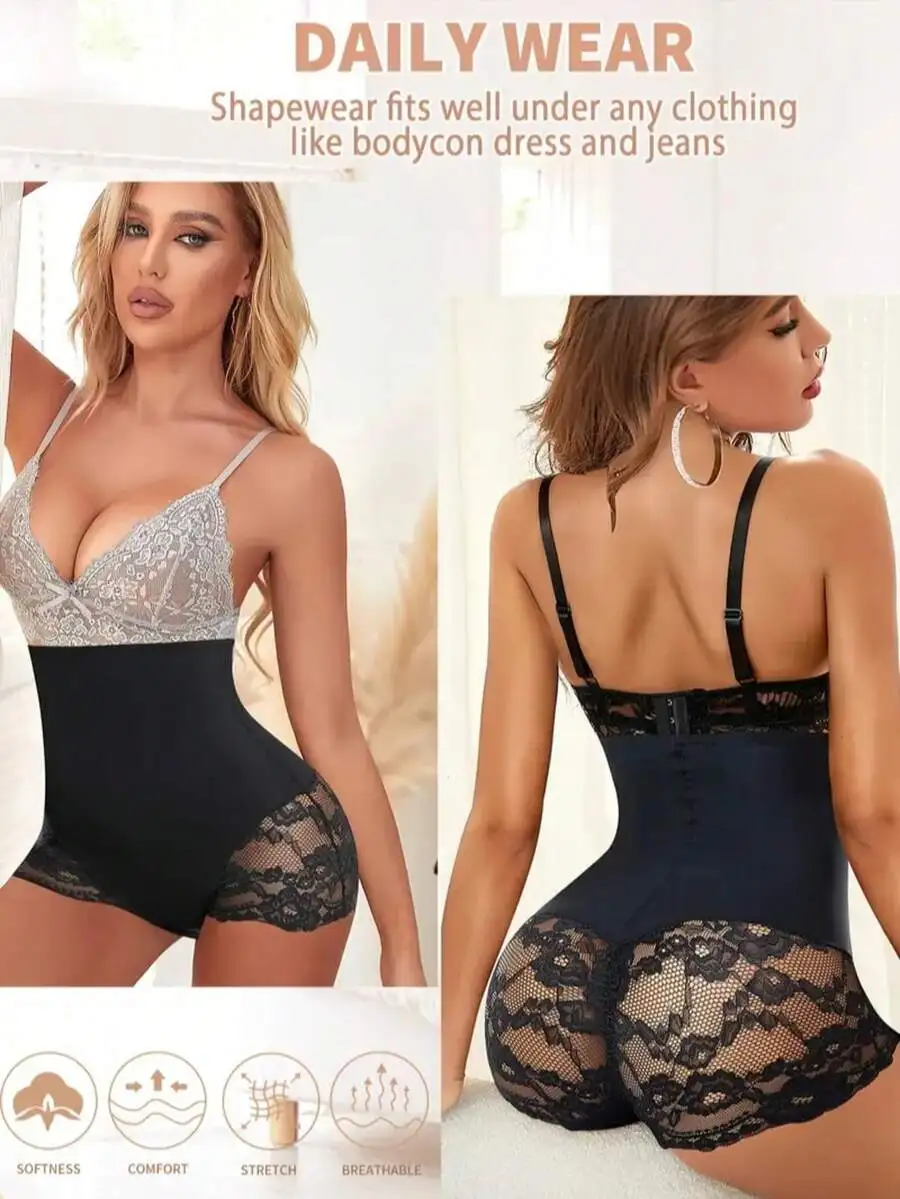 SEXYEYE Sexy High-Waisted Tummy Control Shapewear Shorts For Women,Three-In-One Body Shaping, Bottoming And Underwear view 4