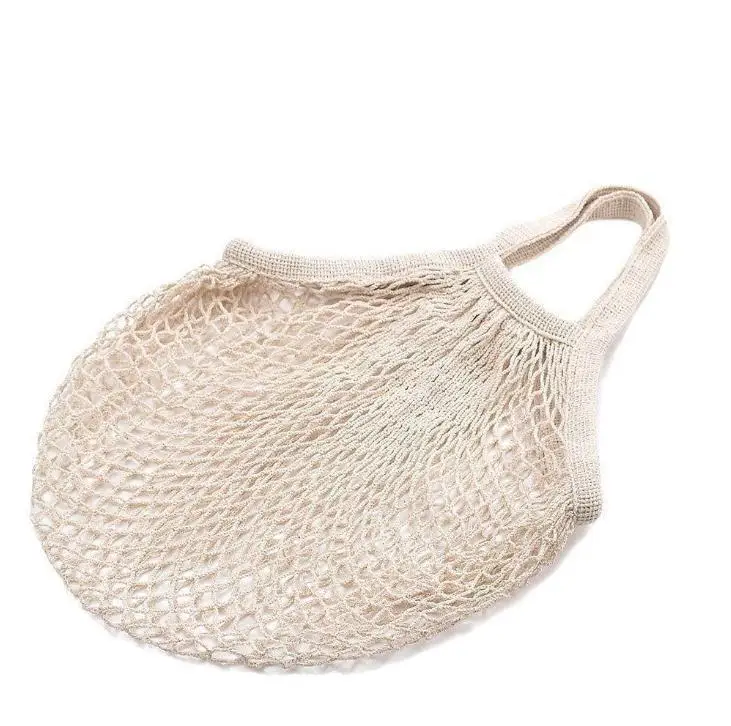 Sundries Storage Bags Multifunction Fruits Vegetable Mesh Pouch Portable Shopping Net Bag Cotton Material Wholesale