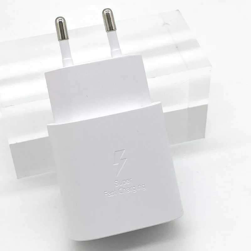SAMSUNG S25+ PD 25W Superschnell-Ladegerät EU 1,8M Typ-C Wandadapter für Galaxy S26 S21 S20 FE Ultra A71 A72 A52 Ladegerät – Detail 3