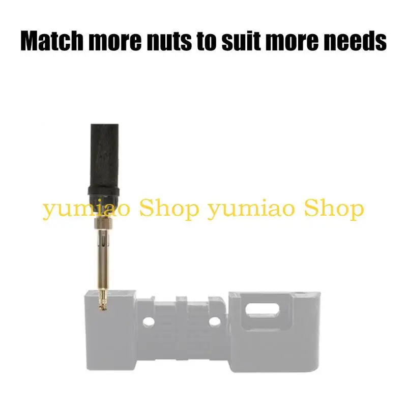 587B Brass Heat Insert Nut Iron Tip Set for Soldering Iron 2 to 8 3D Printing Tool