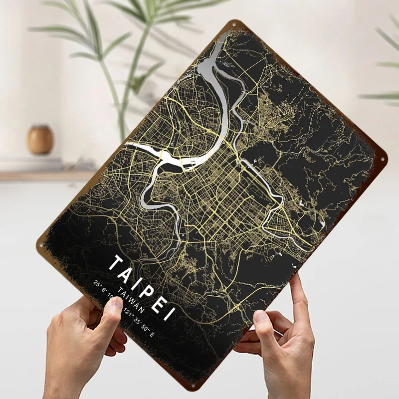 تايبي الفضة المشارك مخصص جدار الفن خمر علامات معدنية الرجعية القصدير اللوحة للرجل الكهف ديكور المنزل غرفة المعيشة عصا ديكو الرجال