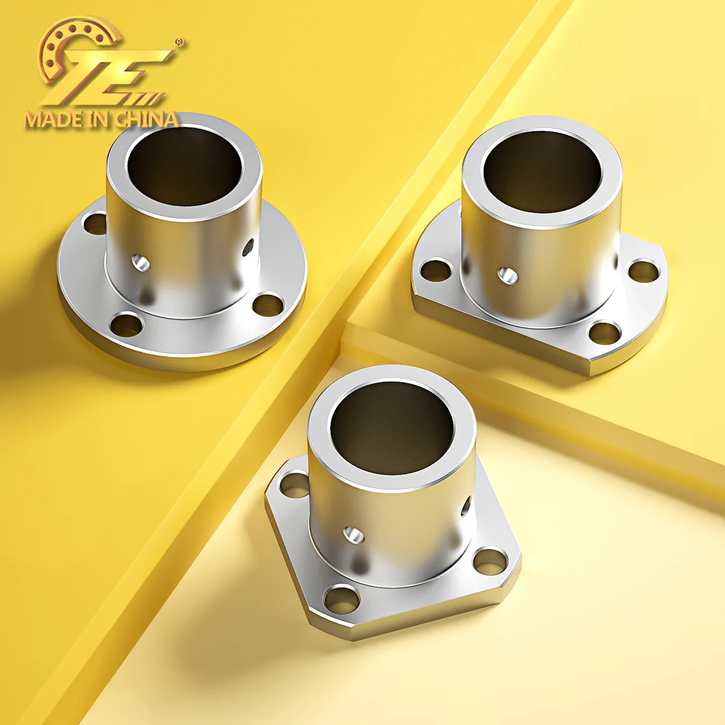 China TE guide shaft support optical axis aluminum alloy fixed seat ATHR round flange ATHC trimmed ATHS square support base