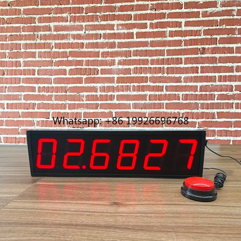 CP04D Factory Supply Popular 6-Digit Stopwatch 10-Second Challenge Timer with Button for Restaurants