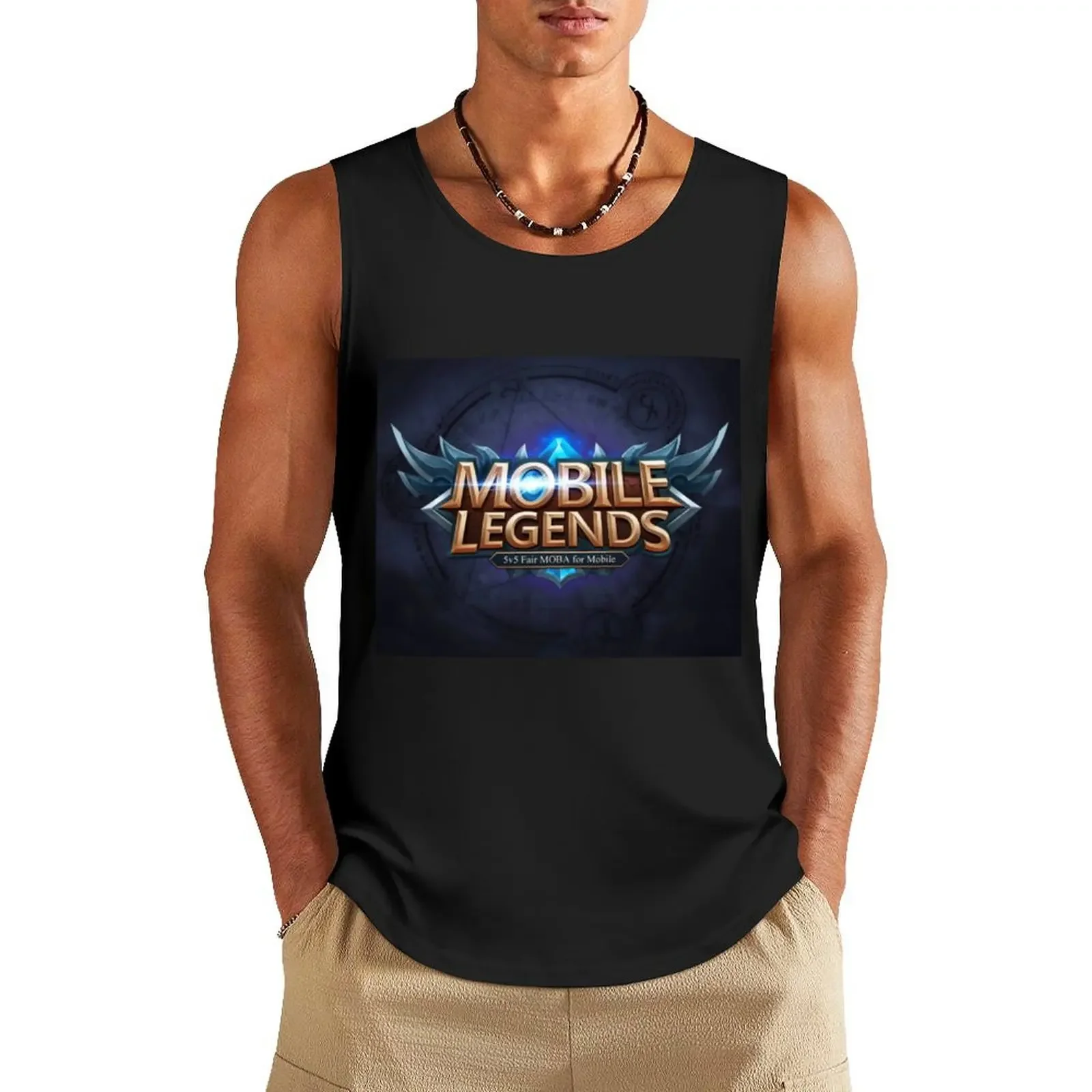 Mobile Legends New Update Logo Tank Top Body man cotton t-shirts man