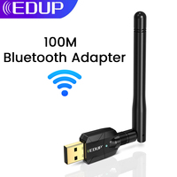 EDUP  100M Bluetooth Adapter USB Bluetooth Dongle Free Driver 5.0 Wireless Long Range Transmitter Adapter for PC Windows 10 / 11