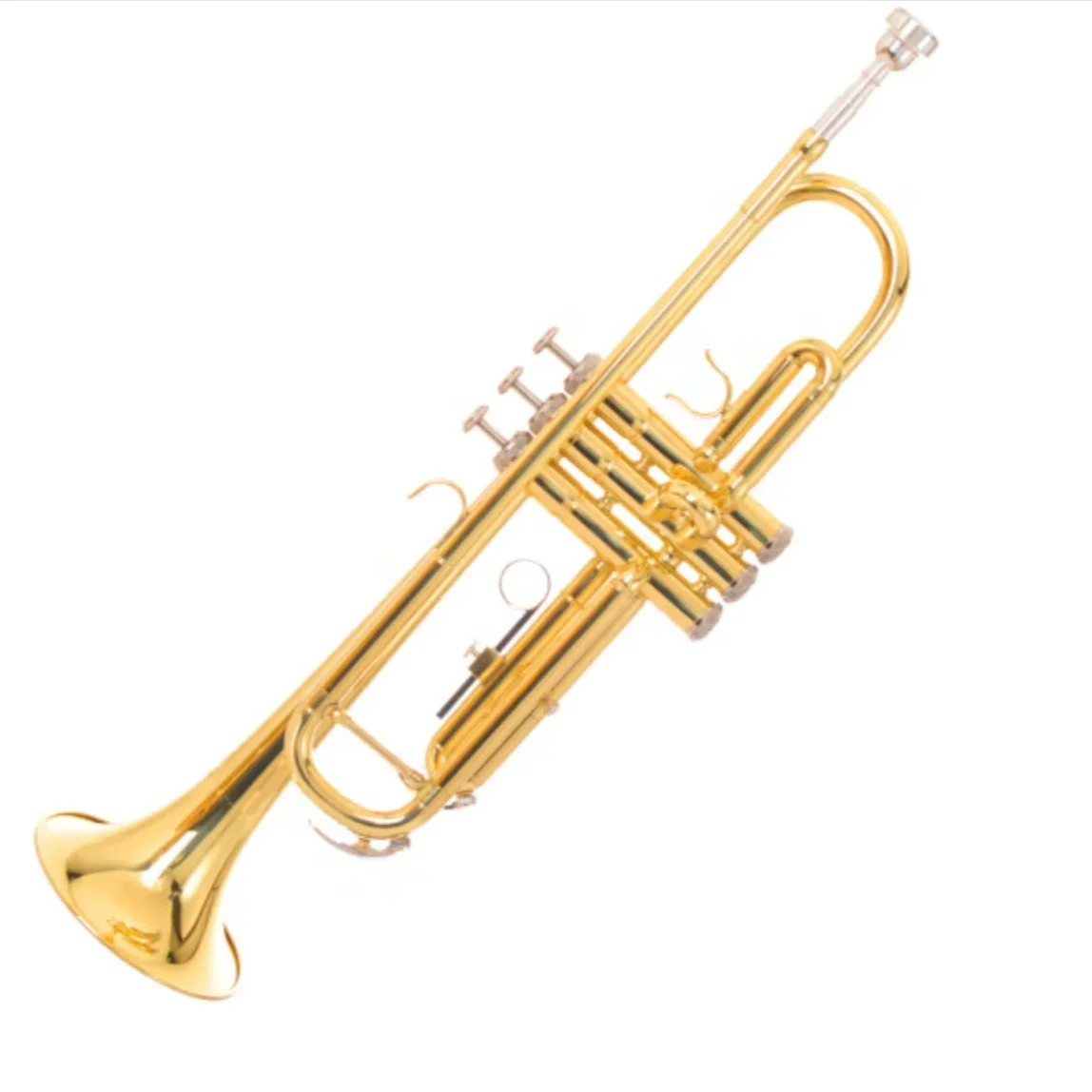 Hot Selling Brass Brass Standard B Flat Bb Trumpet Great Look & Sound With Case Trumpet Musical Instrument