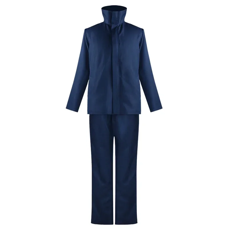 애니메이션 고조 사토루 코스프레 코스튬, 주술 가이센 고조 사토루 코스프레 유니폼, 가발 안경 세트, 남성용 할로윈 의상