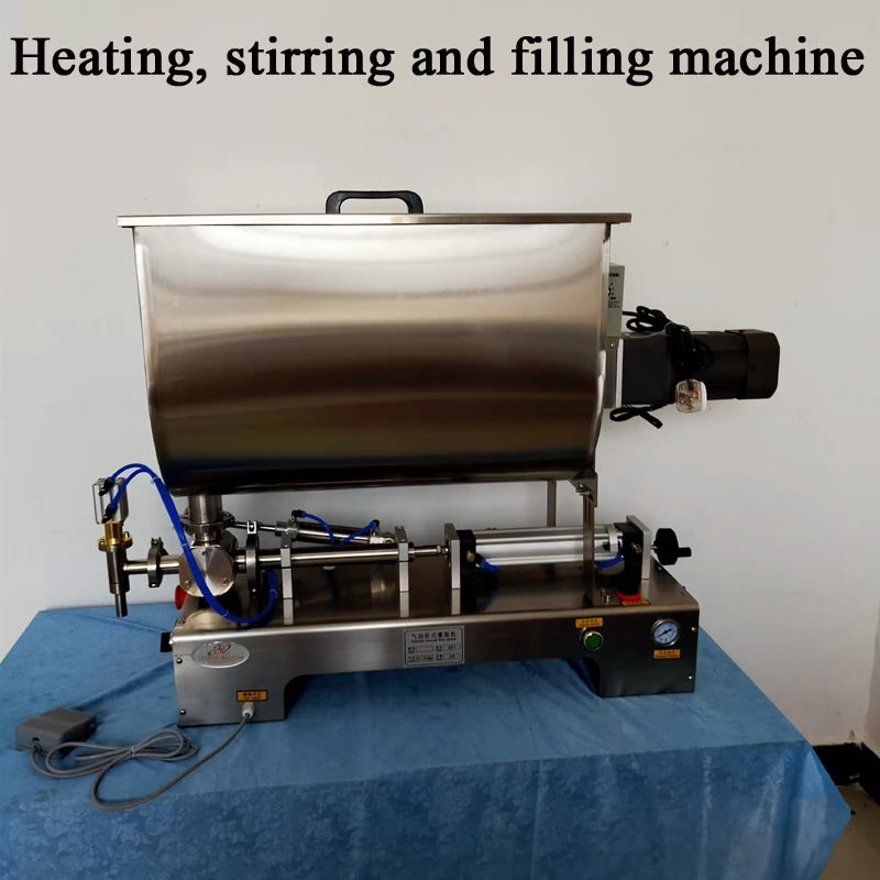 

PBOBP Single Head Paste Filling Machine Gel Pneumatic Piston Heating Stirring Type Filling Machine